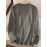 Women's Western Cowboy Graphic Long Sleeve Top - Vintage HOWDY Print with Hat & Bandana Design, Soft Grey All-Season Casual Shirt, Machine Washable Round Neck Women's Clothing, Seasonal Fashion, Comfortable Fit
