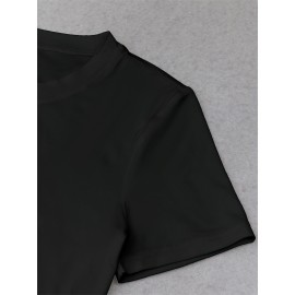 Women's  Y2K Cropped T-Shirt with 