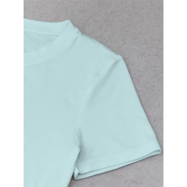 Women's  Y2K Cropped T-Shirt with 