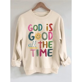 [Soft Christian Sweatshirt] Soft Women's Beige Christian Sweatshirt | Inspirational 