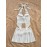 [Elegant Summer Two-Piece Set] Elegant Women's Summer Two-Piece Set - V-Neck Strap Top with Bow Detail & High-Waisted Skirt, Polyester Blend, Textured Fabric, Perfect for Spring/Summer, Casual Attire
