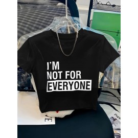 Women's  Y2K Cropped T-Shirt with 
